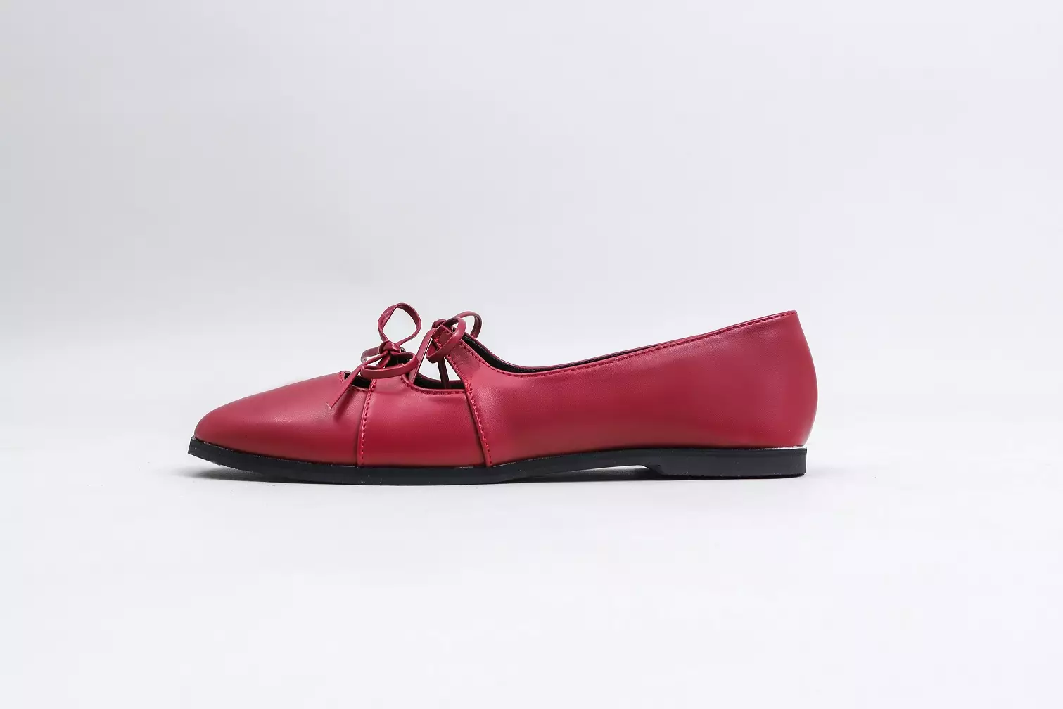 The Little Things She Needs - LENNA Flatshoes Sepatu Wanita Maroon [TSN0002234.C0020]