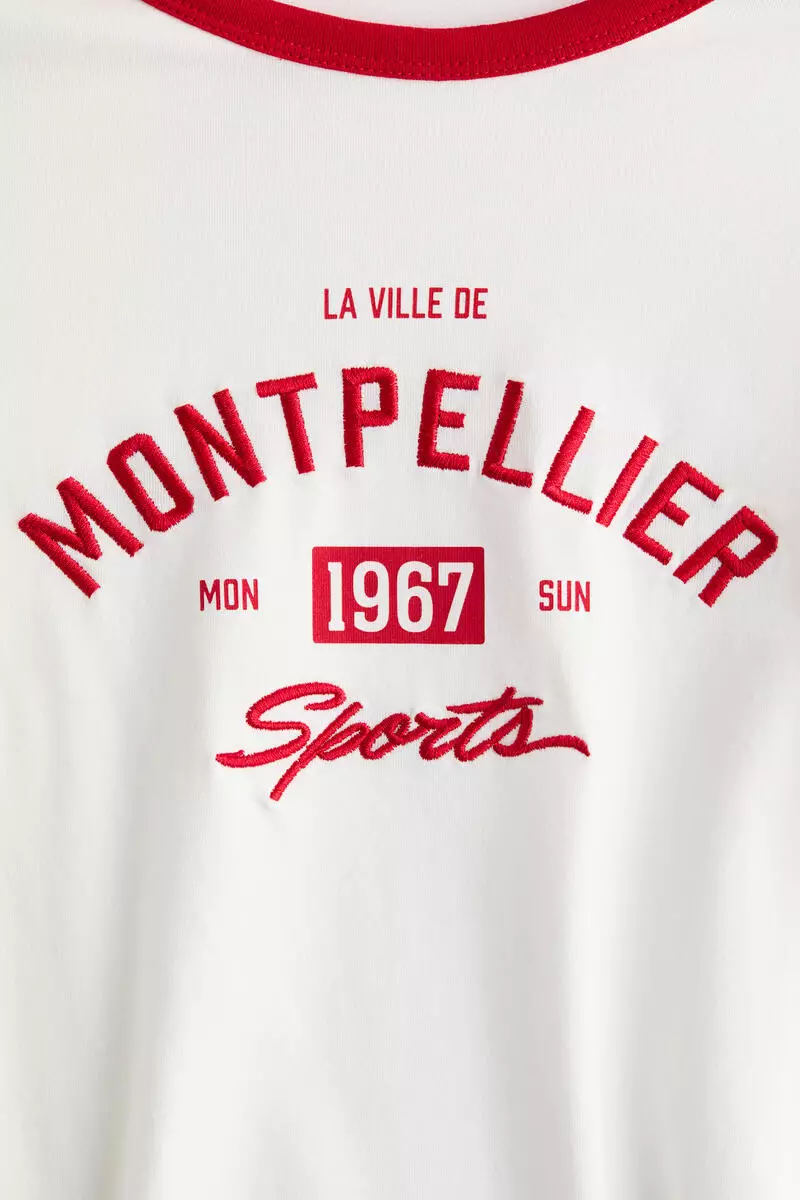 Fitted cotton T-shirt