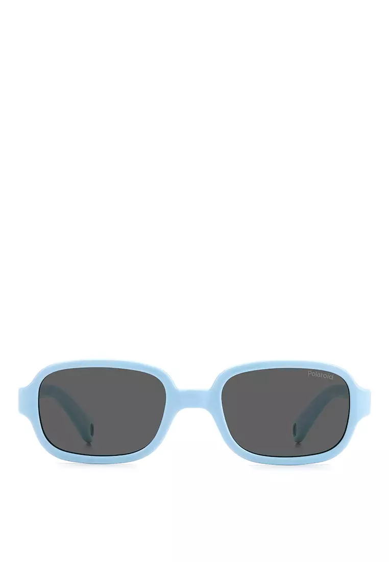 Polaroid Kids Sunglasses PLD K003/S-MVU-M9, RECTANGULAR Shape with AZURE Color