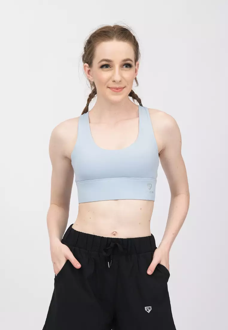 Fitwear - Sportbra Olahraga MINA CUTE MULTICROSS HOOK - BLUE