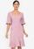 ZALORA OCCASION pink Square Neck Mermaid Dress 532ADAA8E770DCGS_1