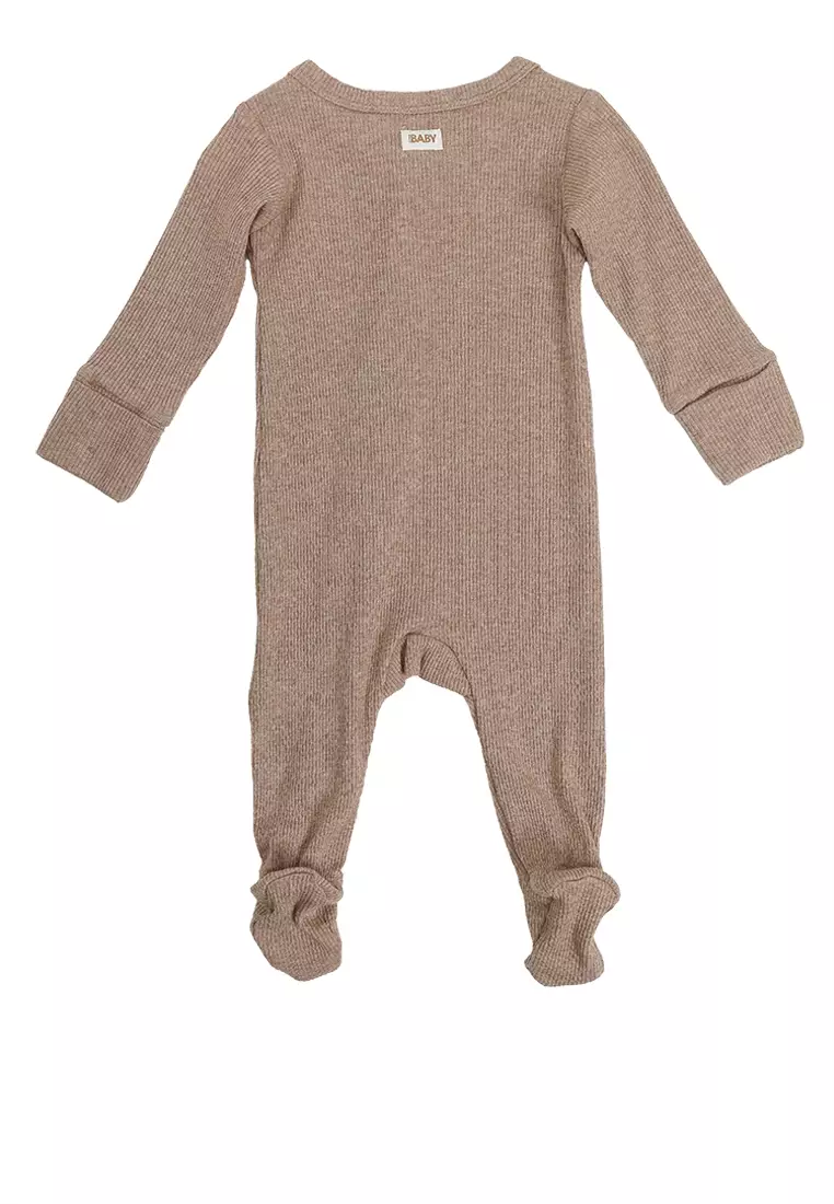 Organic Pointelle Zip Romper
