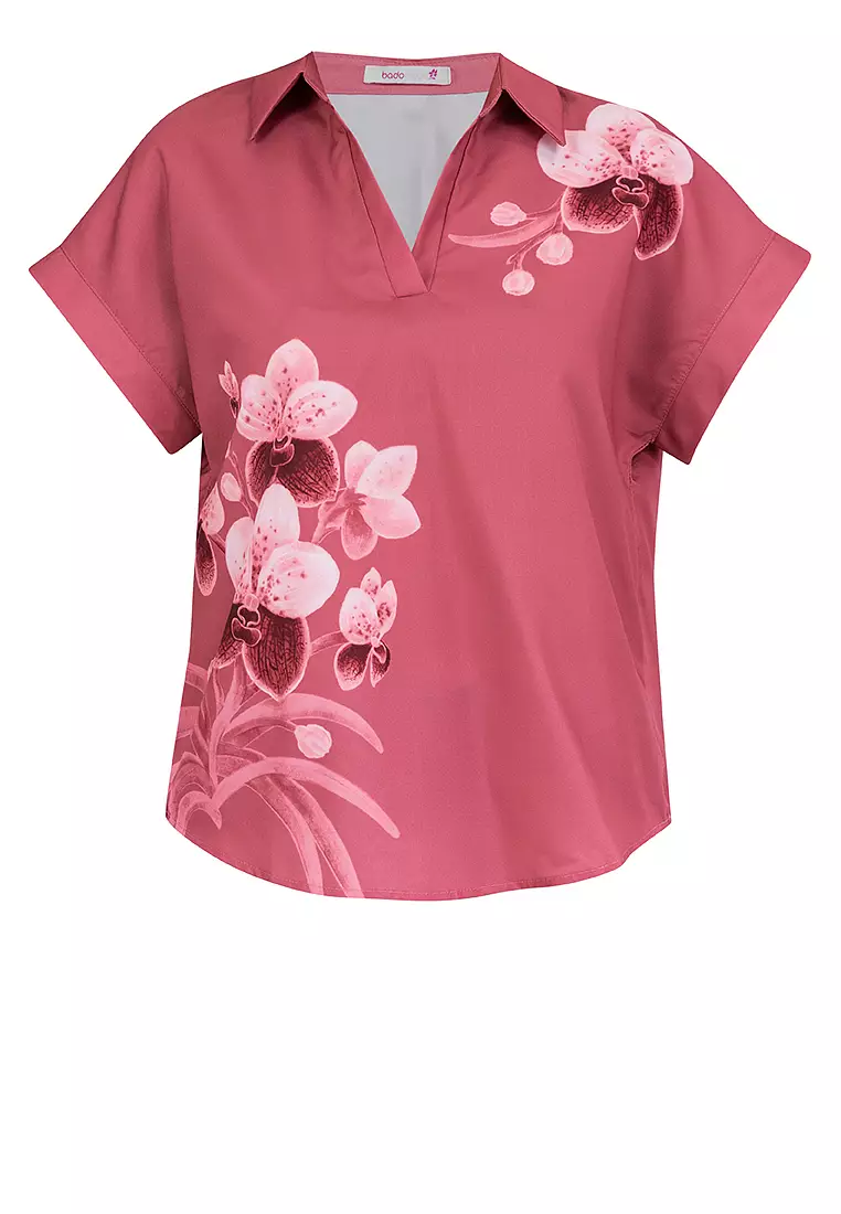 DUVAL Printed Collared Filipiniana Shirt