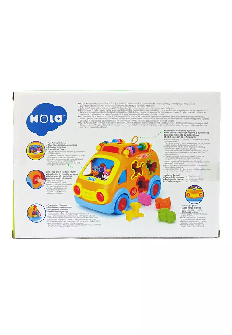 Jual Happy Toon Hola Shape Sorting Bus Mainan Bus Belajar Bentuk
