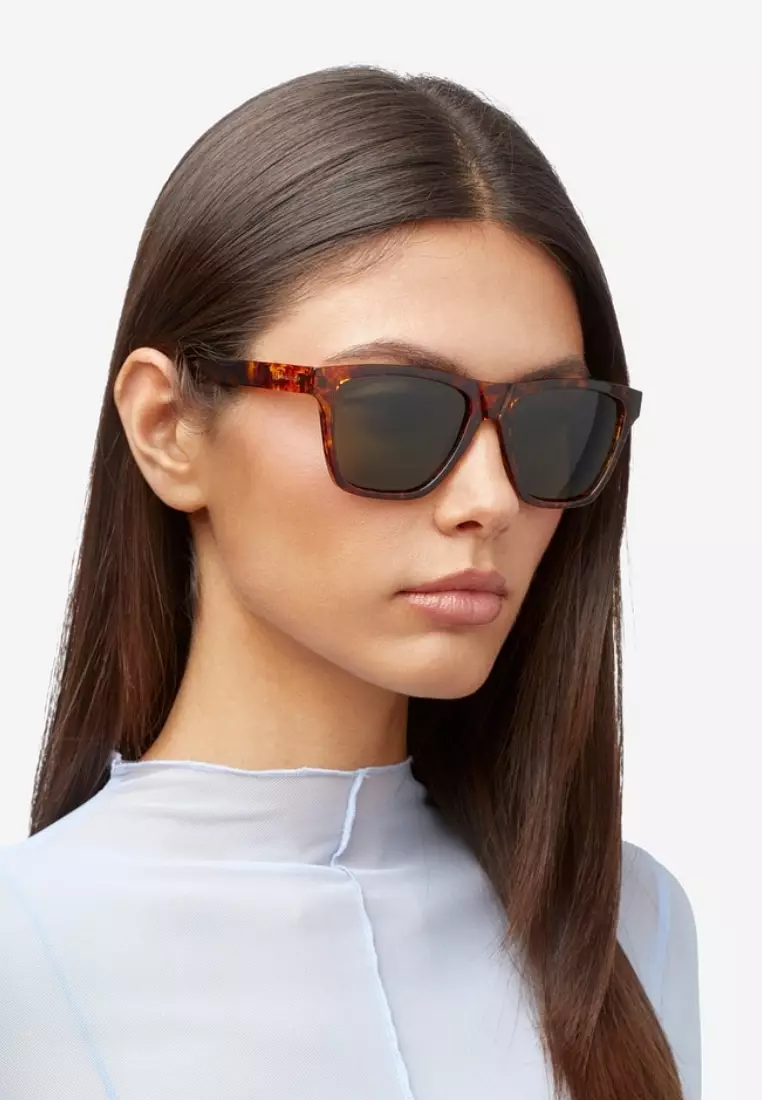 HAWKERS One Ls Rodeo Polarized Carey Green Sunglasses For Men And Women, Unisex. Official Product Designed In Spain