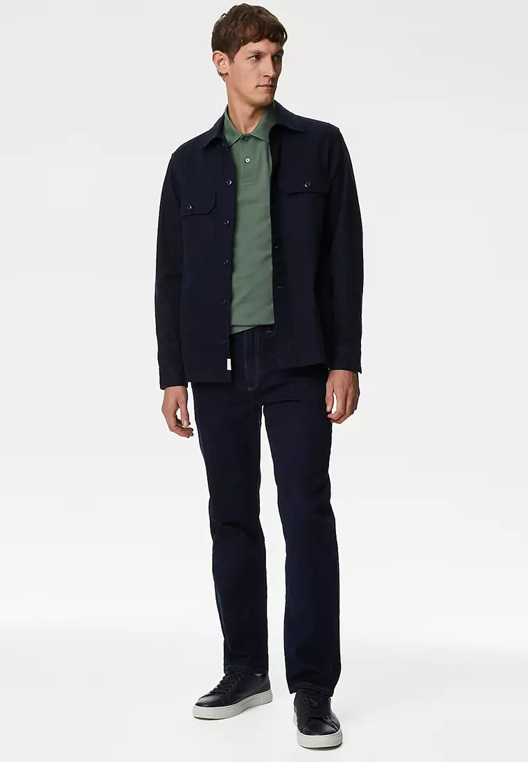 Pure Cotton Pique Polo Shirt