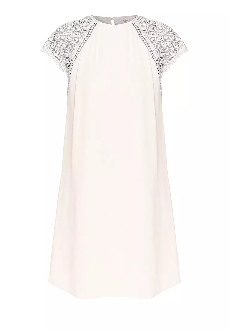 Caledon Raglan Lace Sleeve Dress