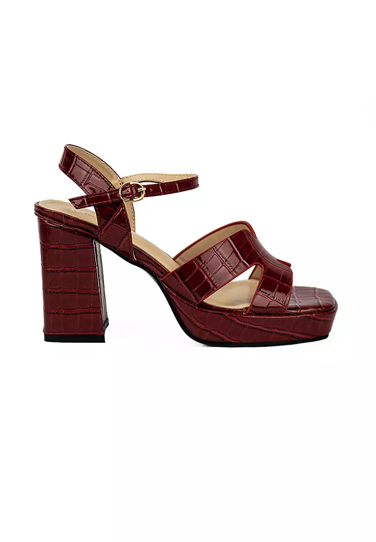 Discount on Mario D' boro Runway  shoes - SKU: Women's Heeled Sandals LW 23287 Maroon C18