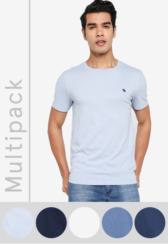 abercrombie and fitch blue t shirt