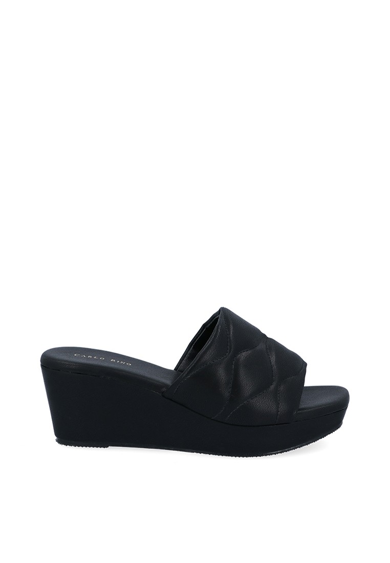 Black Stacey Wedges