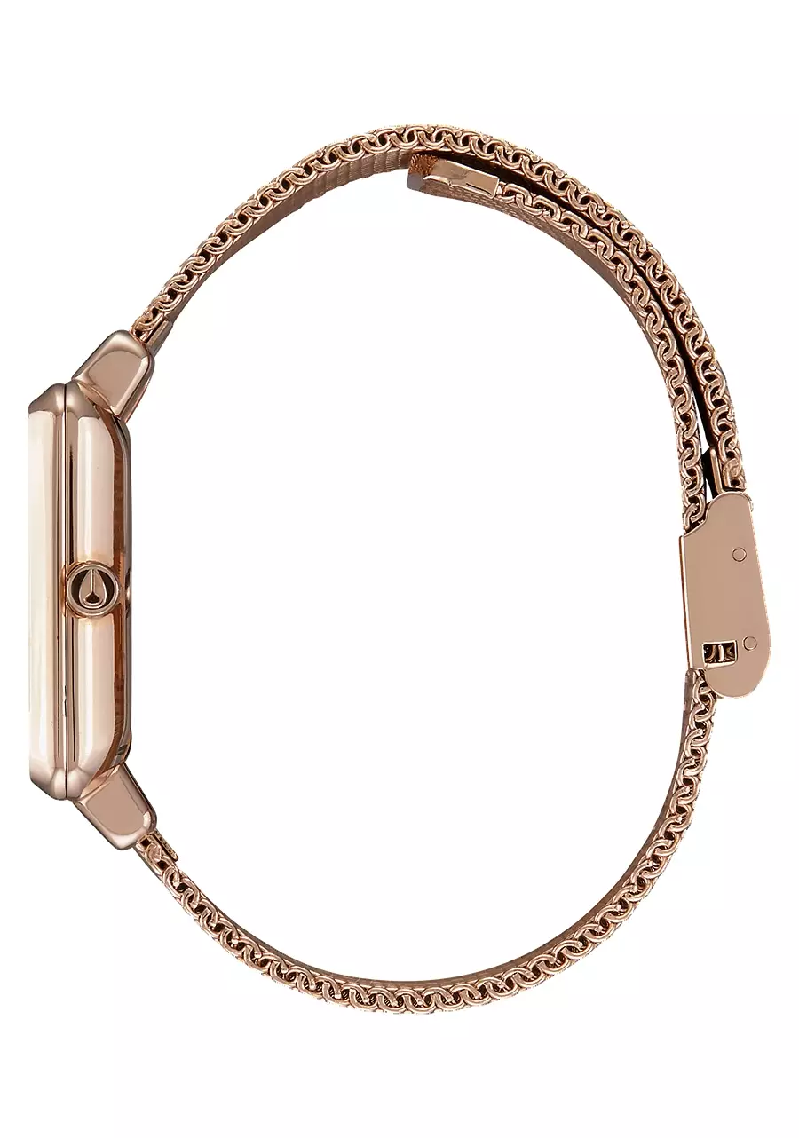 NIXON K SQUARED MILANESE ALL ROSEGOLD