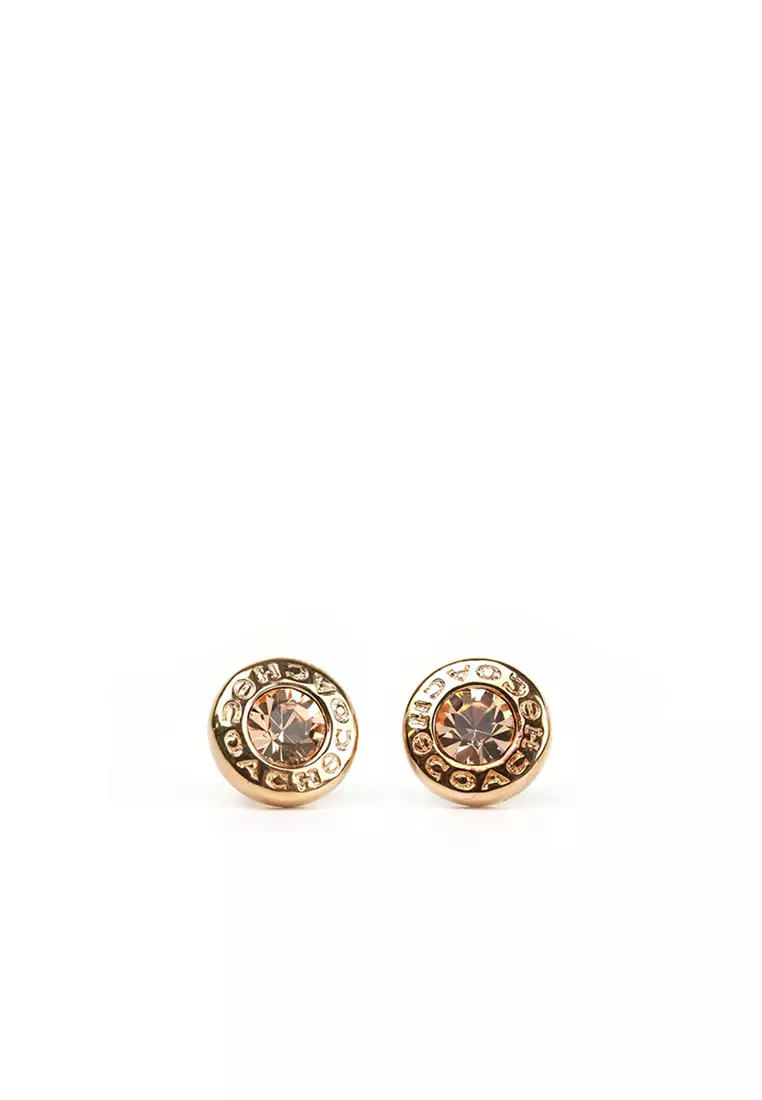 COACH 蔻馳 Open stone earrings for women