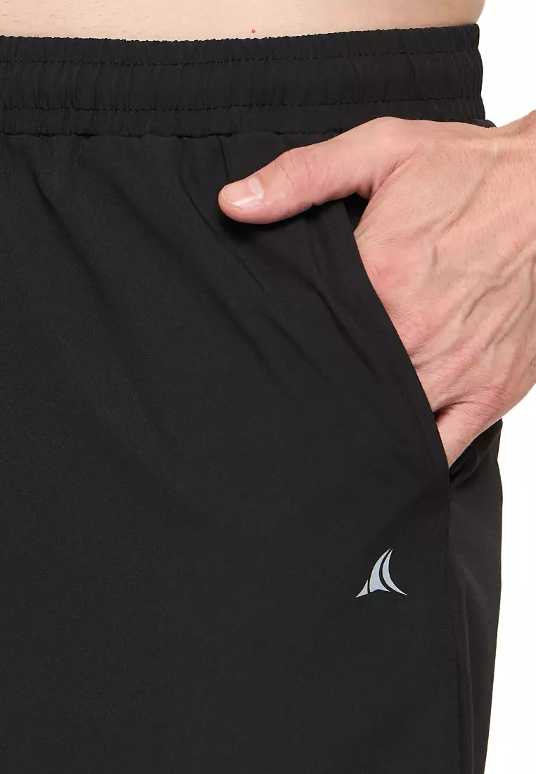 Men's Side Cut Training Black Shorts