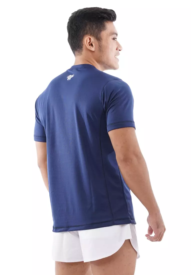 Tiento Kaos Dry Fit Men Navy Baju Olahraga Lari Pria