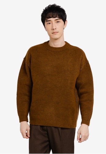 niko and ... brown Casual Knit Pullover Sweater AE94CAAD359A63GS_1