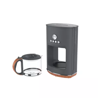 HADEN Black and Copper 10-Cup Programmable Drip Coffee Maker + Reviews, Crate & Barrel