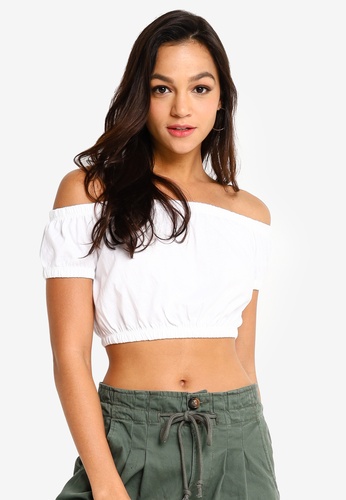 Buy Forever 21 Off Shoulder Crop Top Online On Zalora Singapore