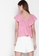 JOVET white and pink Flare Sleeved Heart Print Top 257C7AAEACE9B6GS_4