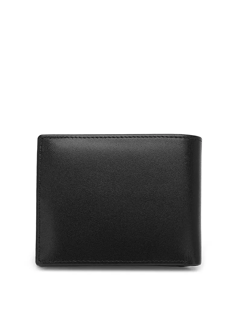 Men's Genuine Leather RFID Blocking Fortune Wallet (Genuine 皮具錢包) - 黑色