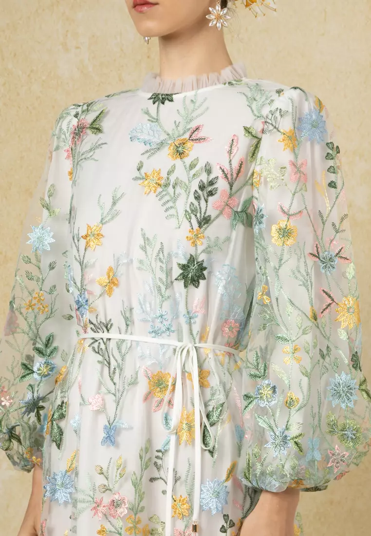 Flora Lace Flare Dress