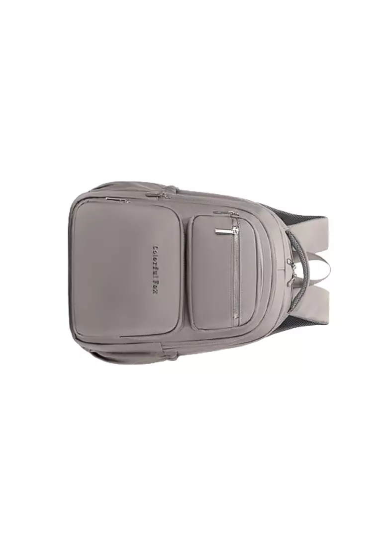 Tas Ransel Wanita Backpack 2375 Wanita Remaja Tas Bahan Anti Air BAEOS Original - Brown