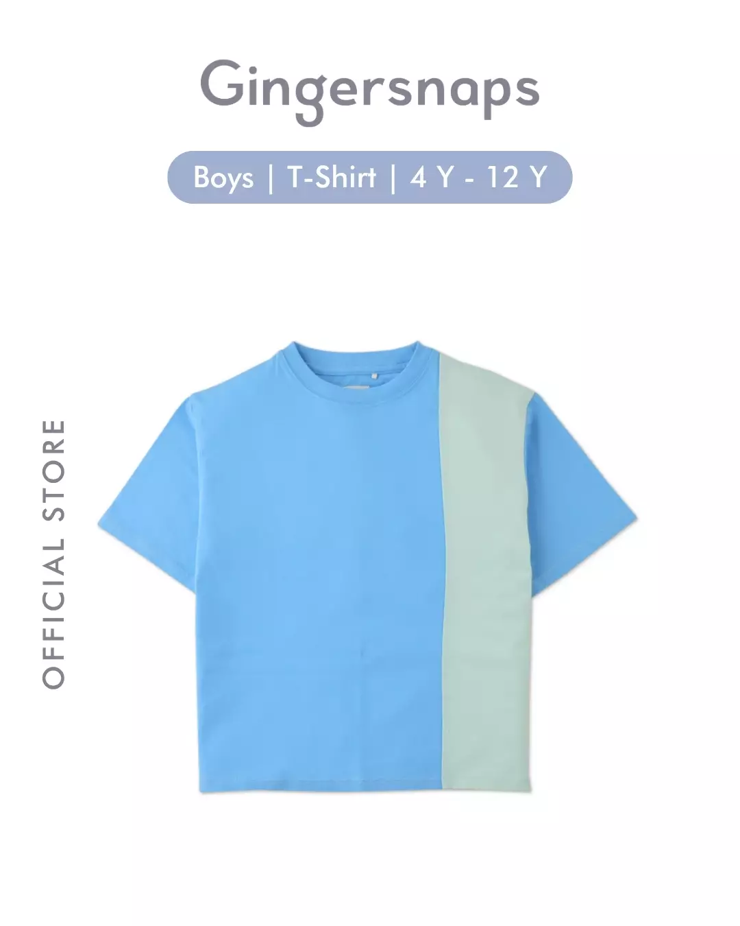 Gingersnaps Havana Breeze T-Shirt Blue - Kaos Anak Laki-laki (Biru)