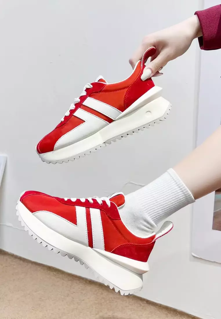 Buy Twenty Eight Shoes VANSA Cow Leather Color Block Platform