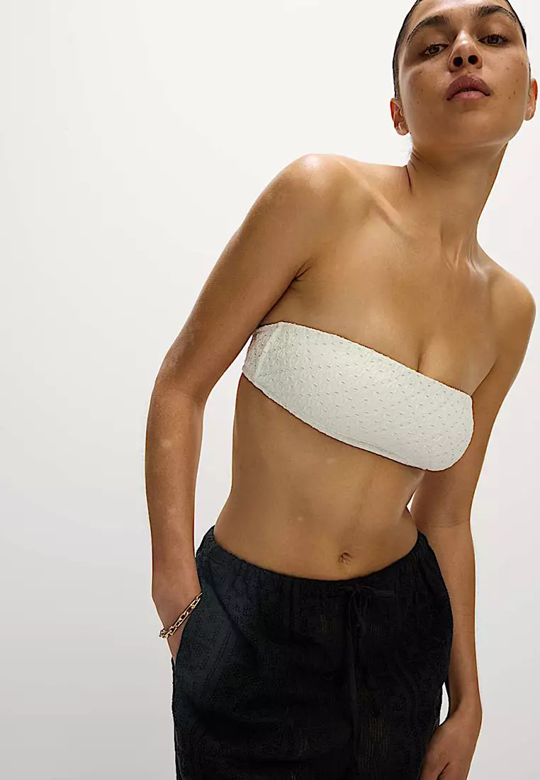 Pure Cotton Crochet Beach Trousers