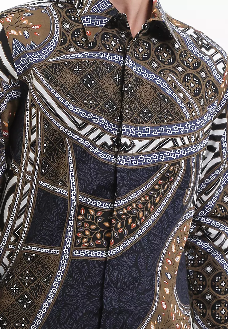 Kemeja Body Fit Batik Luk Jagating Sekar