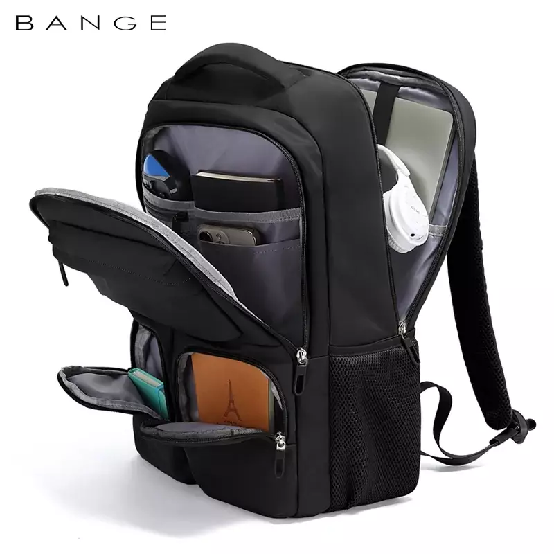 Bange BG1807 Tas Ransel Backpack Laptop Kerja Kuliah sekolah 15.6 Inch - Hitam