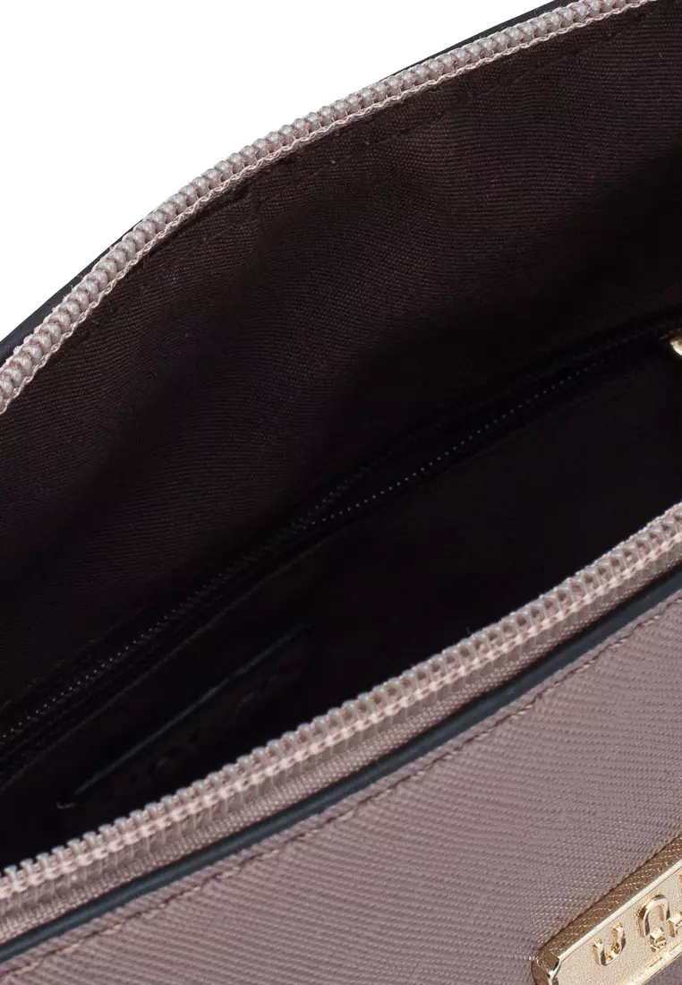 Saffiano Texture Shell Shape Mini Sling Bag