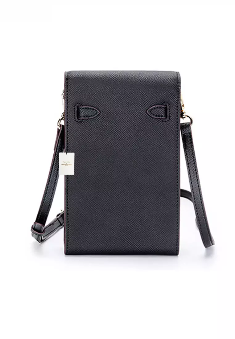 Genuine Calf Leather Metal Buckle Mobile Shoulder Bag JW YT-6764