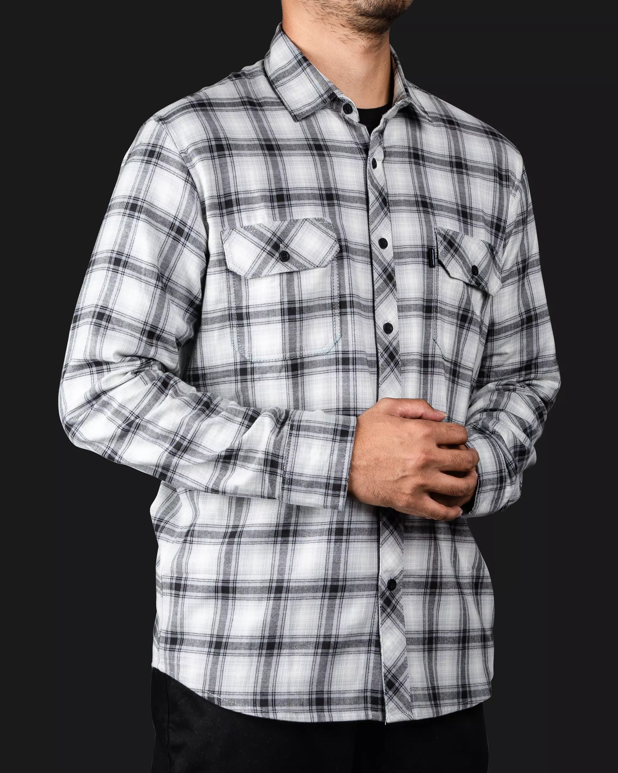 Gloaming Kemeja Flanel Veterano Unisex Panjang Floriana