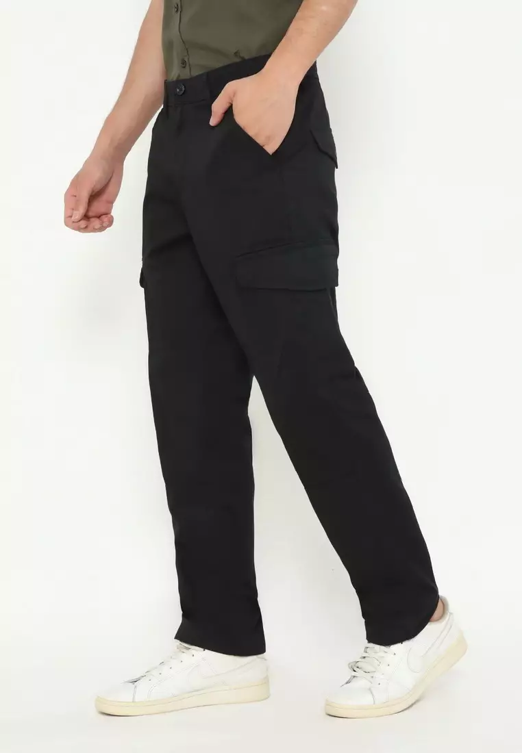 RBJ Celana Cargo Panjang Regular Fit Cotton Premium Pria