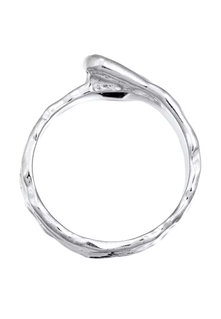 Men's Silver Molten Sculptural Ring