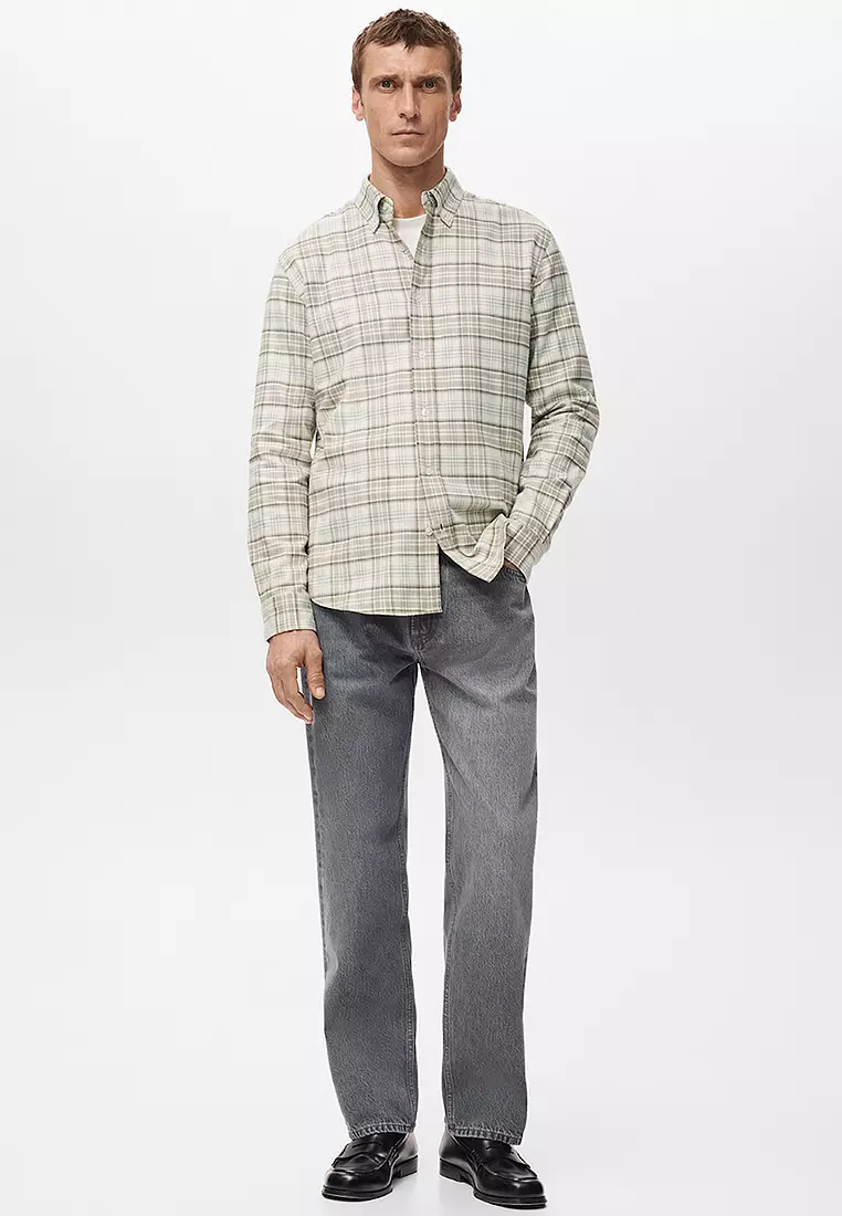 Regular-Fit Check Flannel Shirt