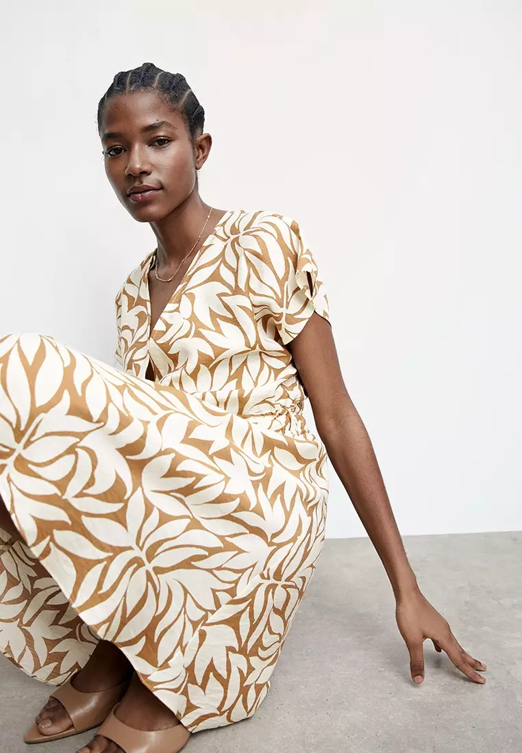Buy Mango Printed Double Bow Dress 2023 Online ZALORA Philippines