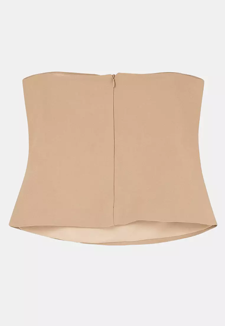 Mink Finike Woven Large Size Blouse