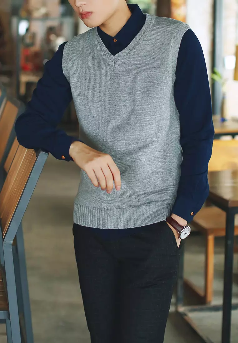 V-neck Casual Vest XH2019