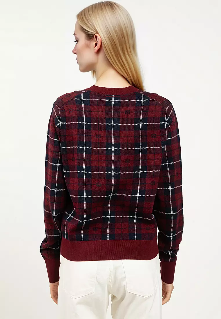Tartan Flag Jacquard Cardigan - Tommy Mainline
