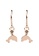 Her Jewellery gold Dolphin Hoop Earrings (Light Pink, Rose Gold ) - Made with Swarovski Crystals 3A34FAC053D568GS_4