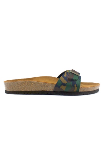 SoleSimple multi Lyon - Camouflage Leather Sandals & Flip Flops FE726SH95A00F0GS_1