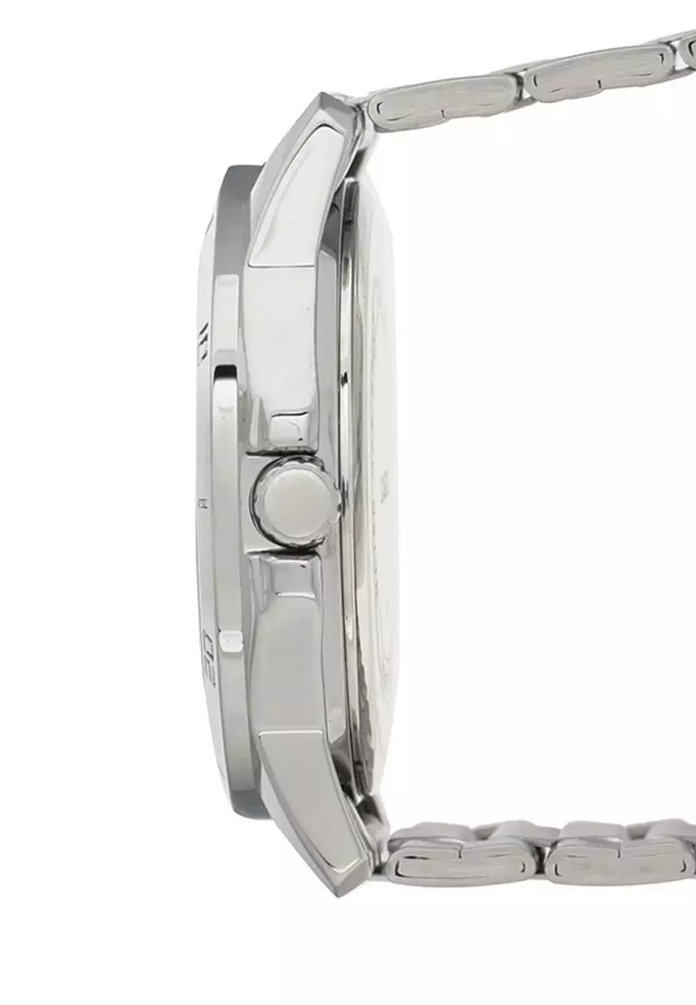 Casio Jam Tangan Pria - Silver Black - Stainless Steel- MTP-V004D-1BUDF