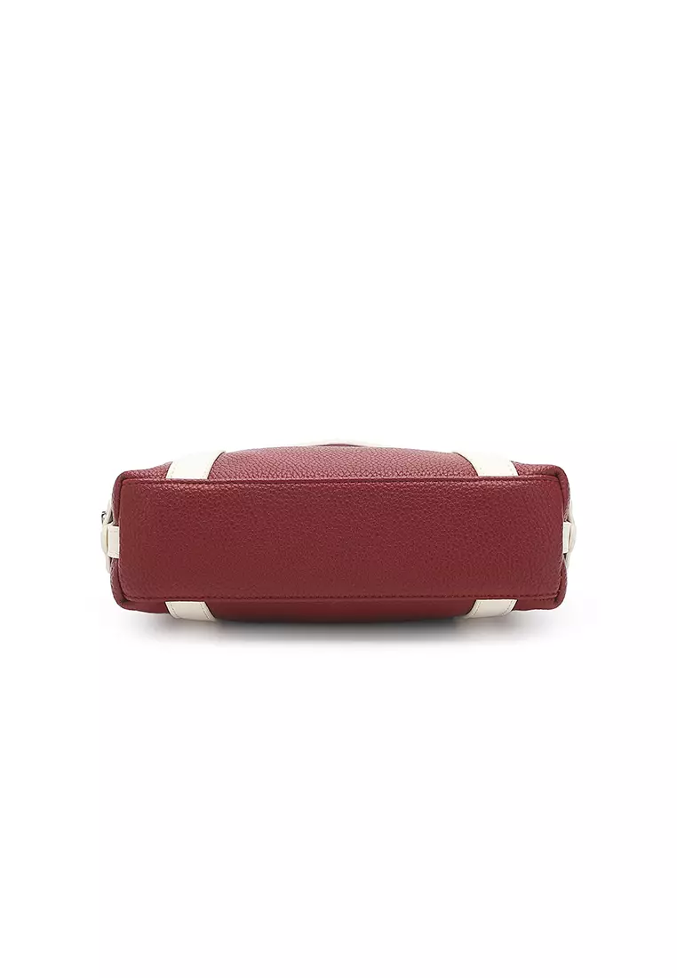 Women's Top Handle Bag / Sling Bag / Crossbody Bag / Shoulder Bag - Wine Red
