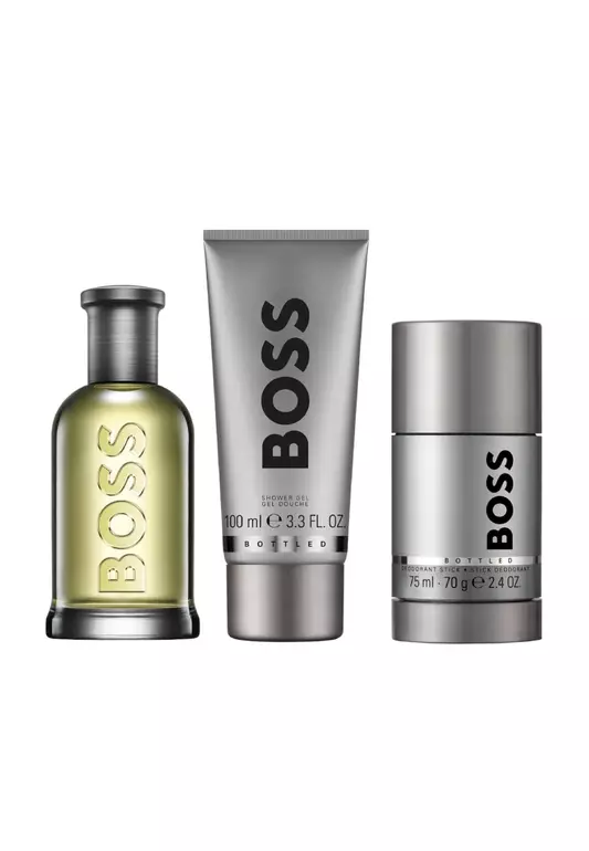BOSS Men's 3pc BOSS Bottled Eau de Toilette Spring Summer Gift Set | by HUGO BOSS Fragrances - EDT For Men