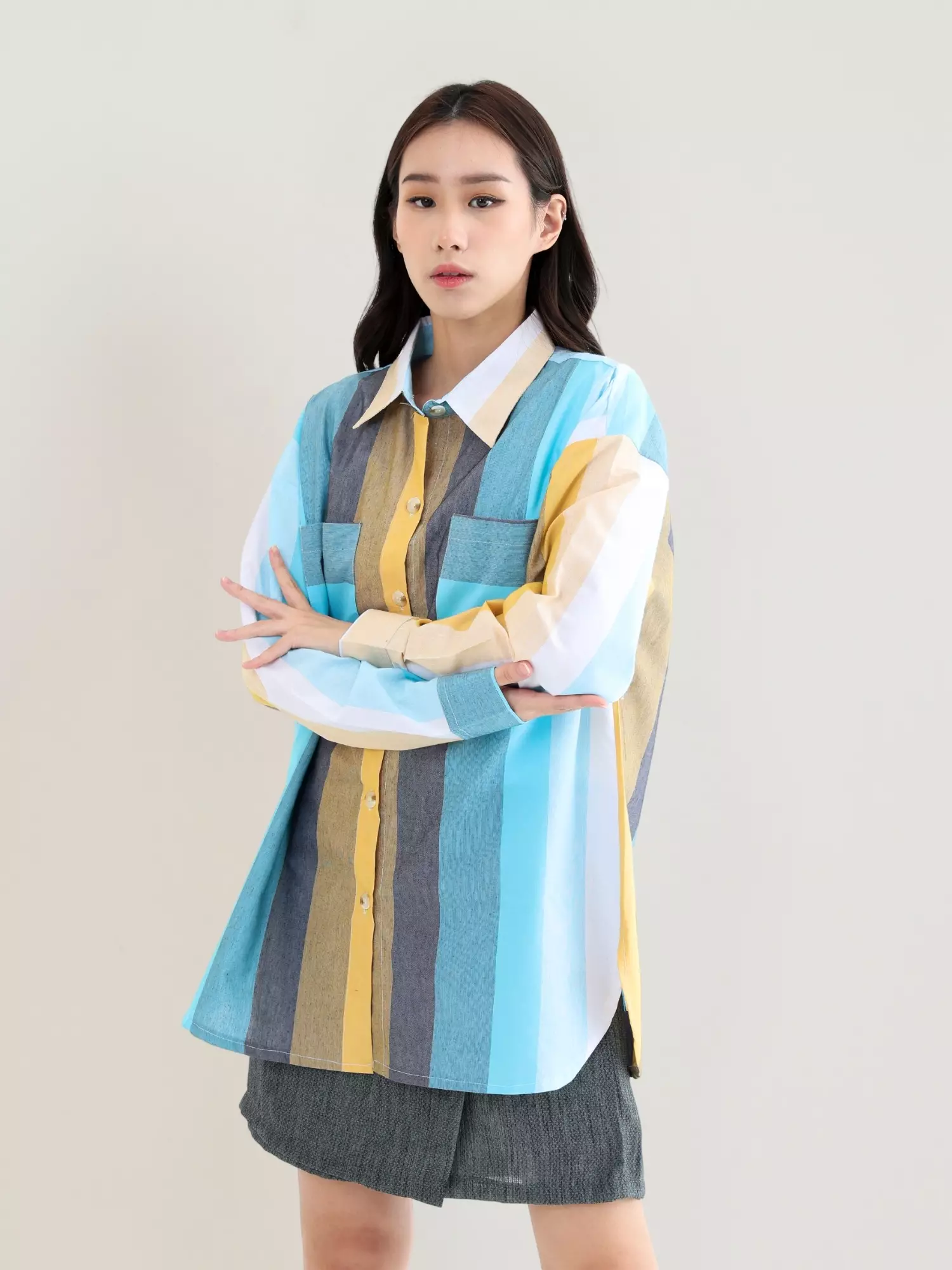 Paige Shirts Yellow Blue