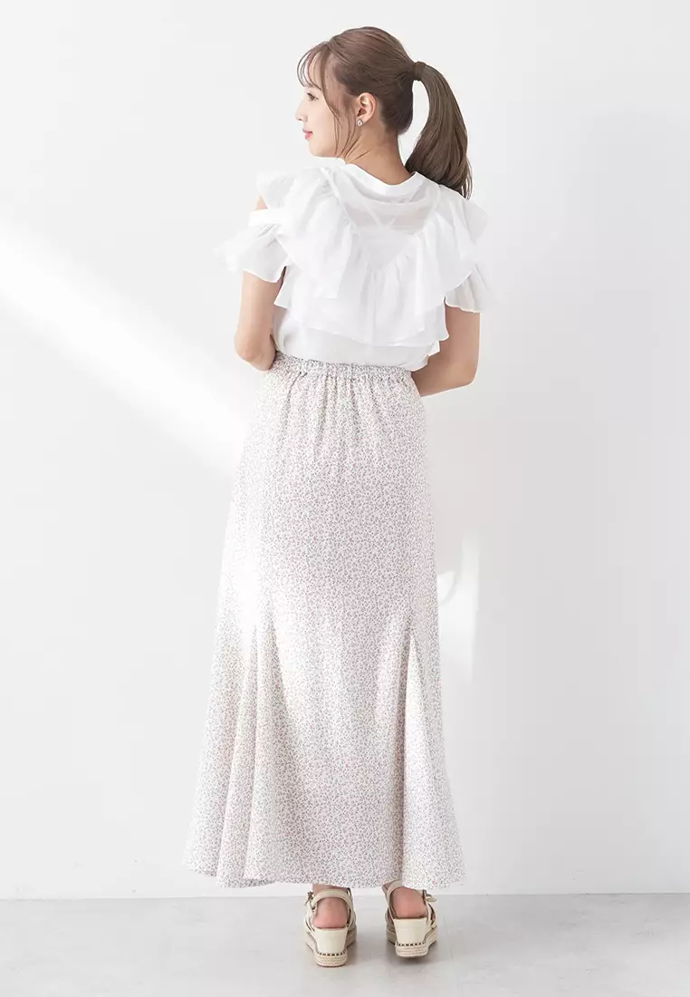 Earth Music & Ecology - Makoto Pattern Flared Skirt