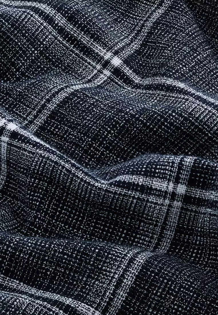 NEXT Linen Blend Check Short Sleeve Shirt 2025 | Buy NEXT