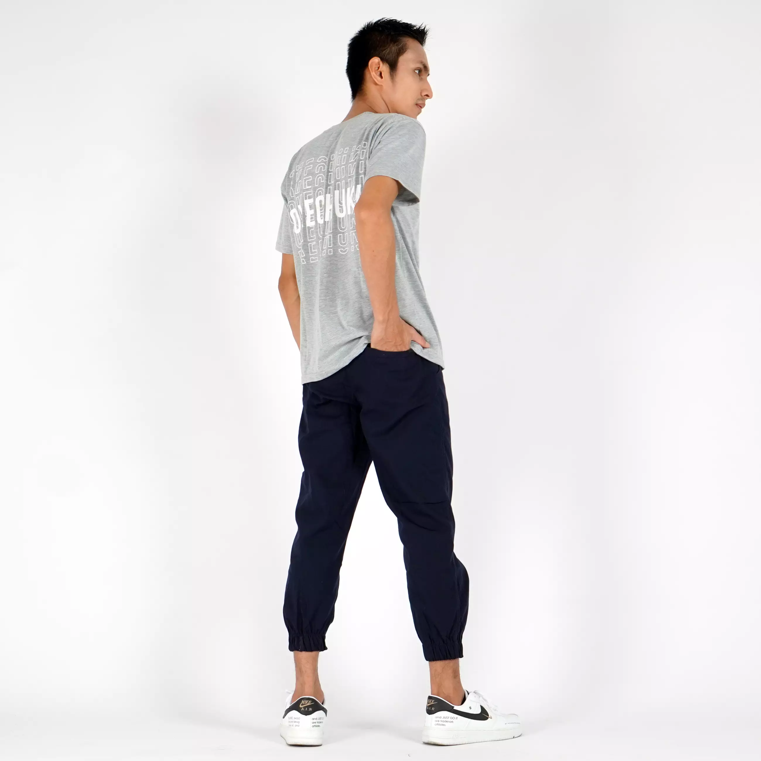 OKECHUKU Ichsan Celana Sirwal Jogger Pangsi 3/4 Slimfit Fashion Casual Pria