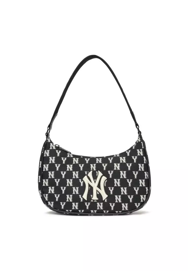 MLB Argyle Monogram L-Bucket Bag New York Yankees - Black